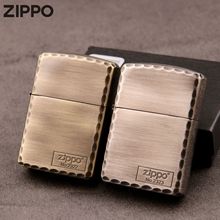 Zippo芝宝打火机日版盔甲三侧面雕刻骷髅年年有鱼鲤鱼戏莲叶间