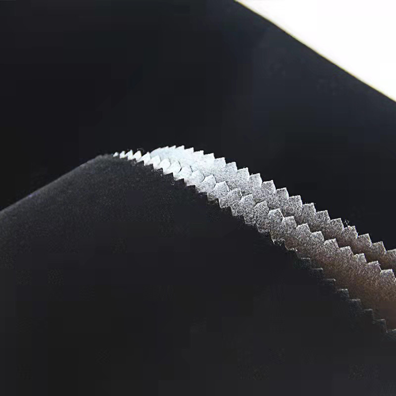 厂家现货直销 水刺布底黑色长毛绒 水刺底植绒绒布 84号特价绒布