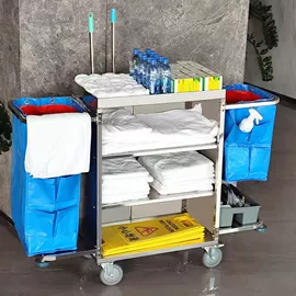 酒店服务车;其他酒店用品;垃圾桶