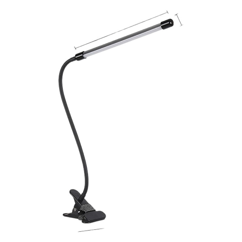 Lámpara de Escritorio LED con Protección Ocular para Estudiantes, Dormitorio, Escritorio, Mesita de Noche, Lectura, con Clip, Pequeña, Luz de Relleno para Transmisiones en Vivo, de Fábrica