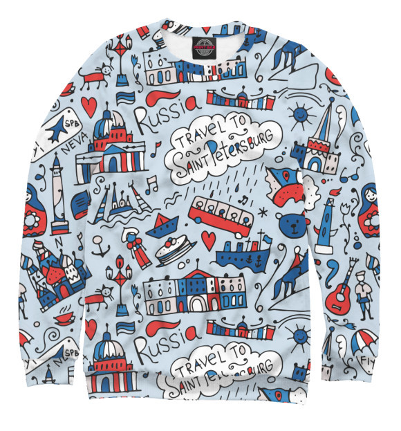 Transfronterizo AliExpress Rusia venta caliente 3D impresión digital para hombres y mujeres con el mismo estilo suéter suelto de manga larga con cuello redondo