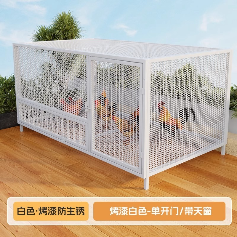 鸡笼子家用室外大号防雨农村加厚加密自动清粪铁丝网兔鸭养殖禽笼|undefined