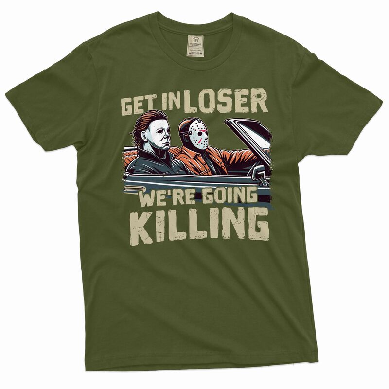 [Cross-Border European Code] Silver Lake T-Shirt Men's Horror Movie Shirt Serial Killer Shirt Clothing