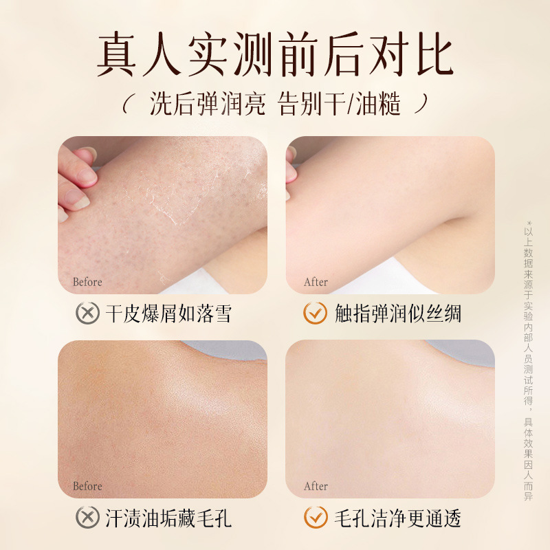 Aceite de Baño Perfumado Refrescante para la Piel Bei Lingmei, Limpieza Profunda, Mejora la Aspereza, Gel de Ducha con Fragancia Duradera image 3
