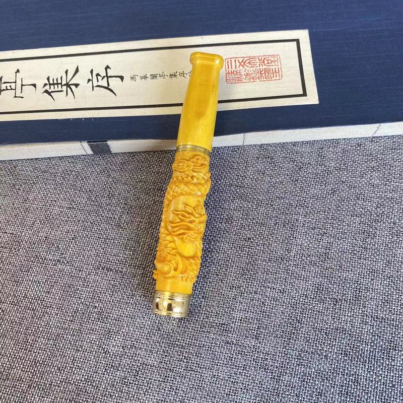 黑檀木烟斗烟嘴木质烟斗过滤烟嘴手把件烟斗可拆洗烟具古朴雕龙|undefined