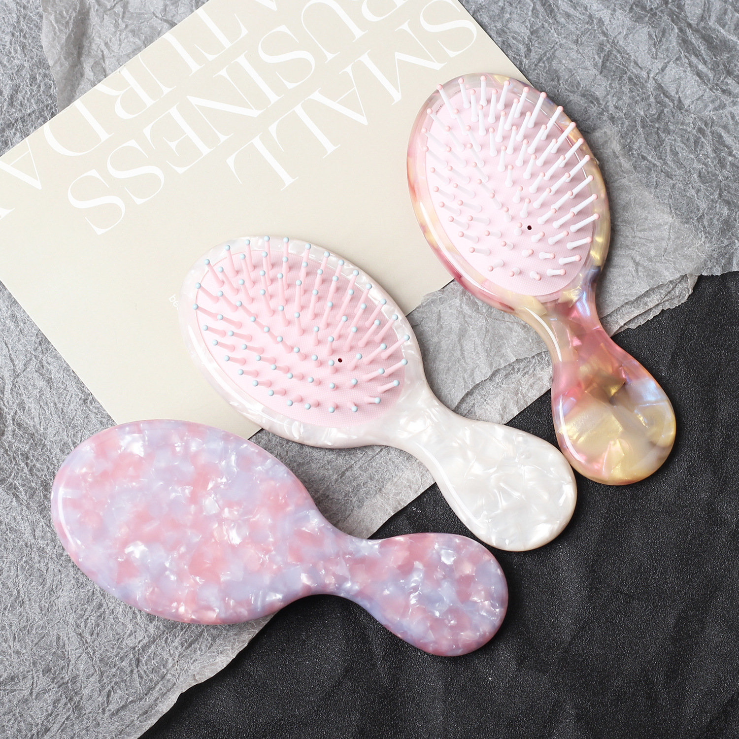 Nuevo peine de acetato con airbag para niños, cepillo para el cabello lindo y elegante para niñas, pequeño peine de masaje portátil. image 5
