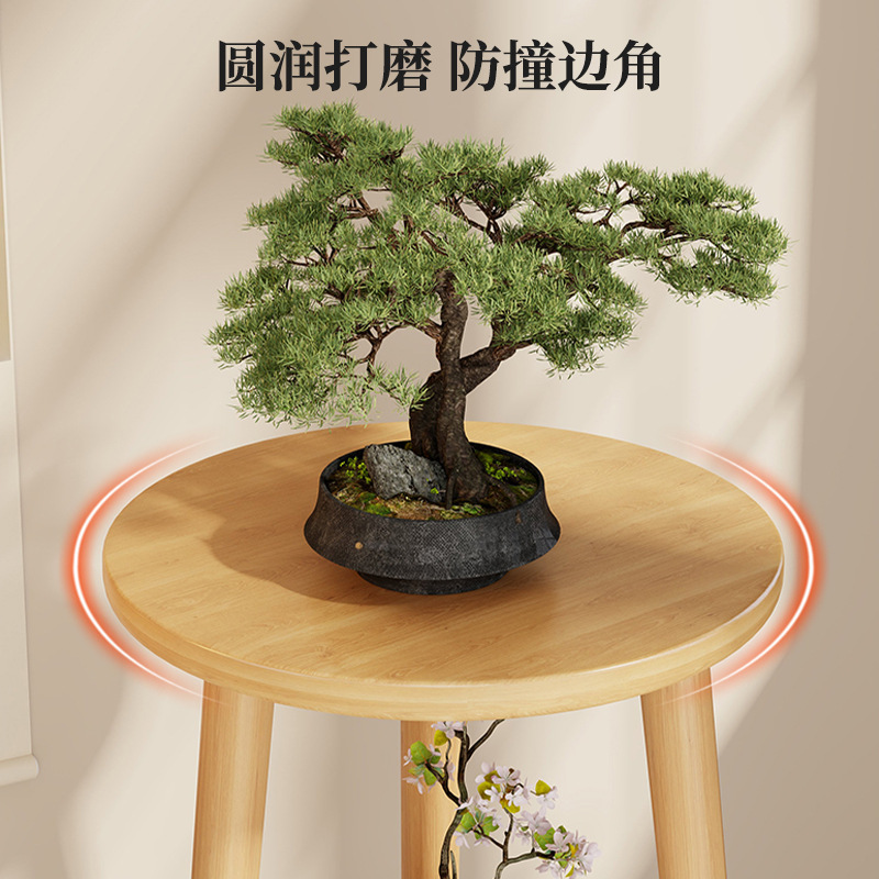 フラワーシェルフリビングルーム床置き多層家庭用フラワーテーブル装飾品収納ラック無垢材バルコニー植物ブラケットディスプレイラック|undefined