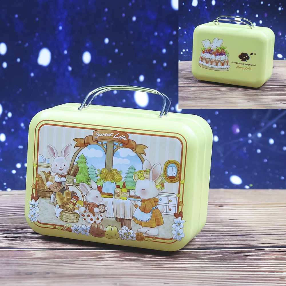 Retro maleta mini maleta caja de hierro caja de dulces monedero caja de monedas de regalo creativo caja de metal caja de embalaje