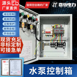 水泵控制箱一用一备排污供水自动浮球压力表户外不锈钢控制柜电箱