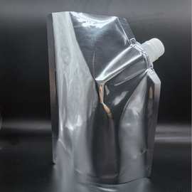 空白铝箔自立袋大口径吸嘴密封避光食品包装袋红酒牛奶液体饮料袋