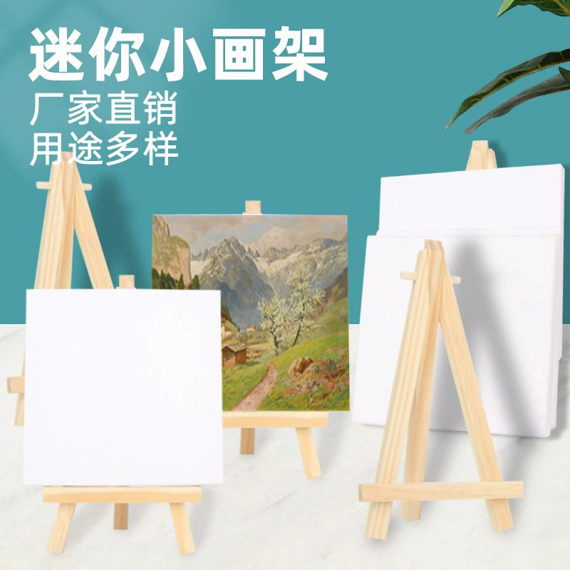 Настольный мини-маленький мольберт с масляной рамой оптом масляная доска треугольник мольберт мобильный телефон держатель для детских картин