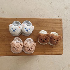 New cartoon baby boat socks, cute bear anti-slip floor boat socks, newborn character toy socks