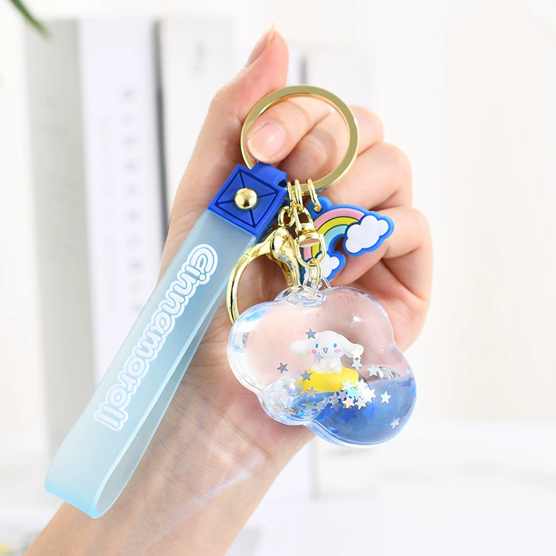 Sanrio, оригинальный мультяшный брелок, для автомобильных ключей, подвеска, аксессуар, высококачественный стиль