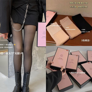 Korean Dongdaemun No. 1 Bare-Leg Effect Outerwear Slimming Bare-Leg Magic Fleece-Lined Pantyhose Tights