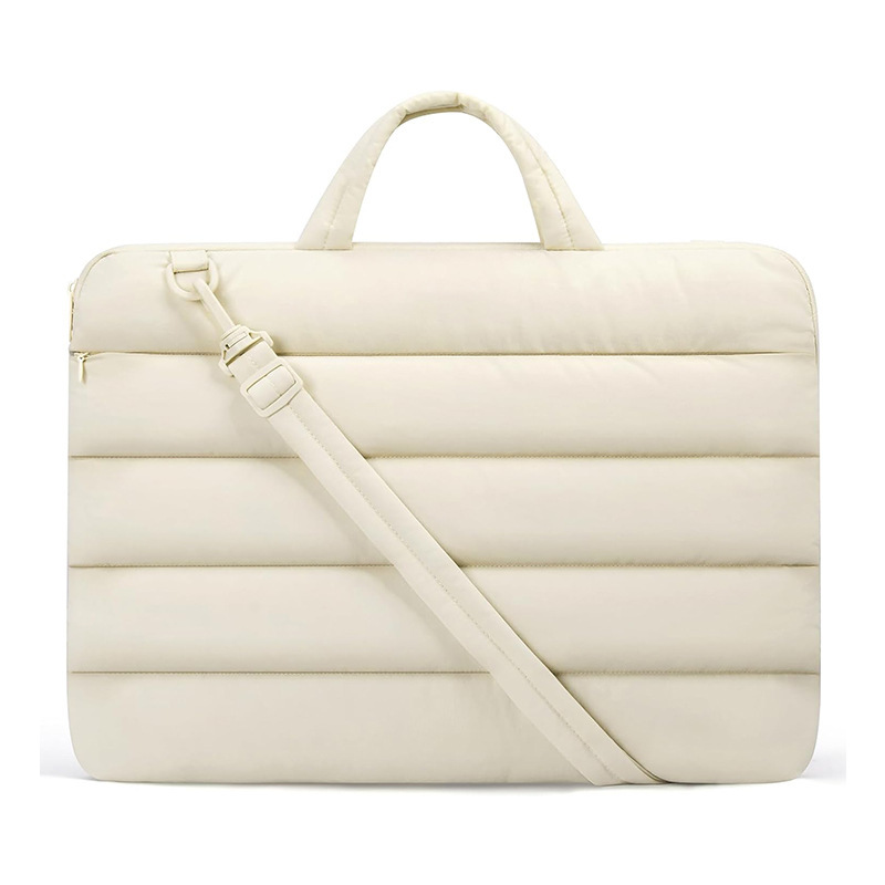 Amazon nuevo bolso de computadora portátil bolso de hombro computadora bolso de computadora portátil esponjoso correa de hombro ajustable