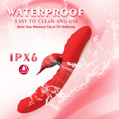 跨境新品雙拍打震動棒靈魂舞者振動自慰器女用調情成人用品性玩具