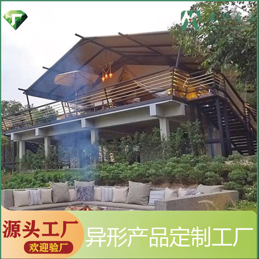 Tienda unifamiliar de lujo tienda de ocio de lujo ligera personalizada de alta gama tienda de hotel al aire libre cama y desayuno tienda