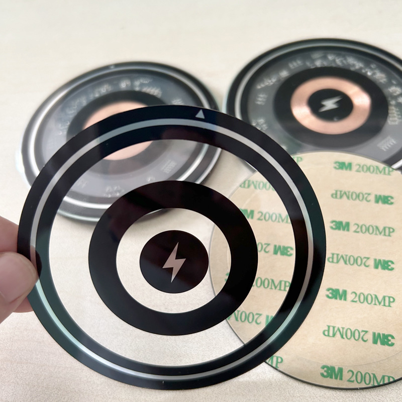 亚克力 pc无线充透明面板丝印加工新款磁吸无线快充有机玻璃面板