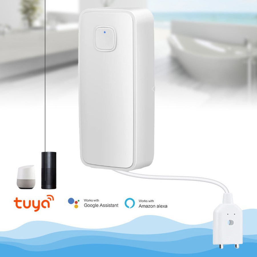 TUYA graffiti inteligente WIFI alarma de inmersión en agua WiFi detector fugas manipulador vinculación alta puntuación shell