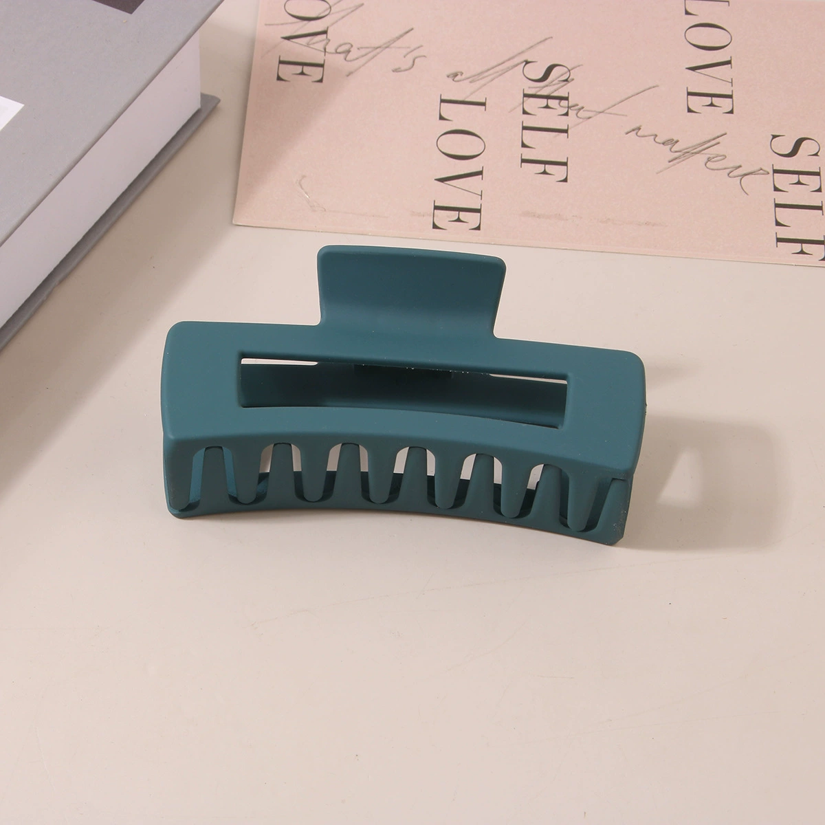 (Cross-border trading), rectangular matte crab pin, big shark, hairgrip, Amazon, simple and elegant design