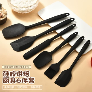 硅胶厨具6件套刮刀油刷烧烤全包厨房用品六件套烘焙工具套装蛋糕