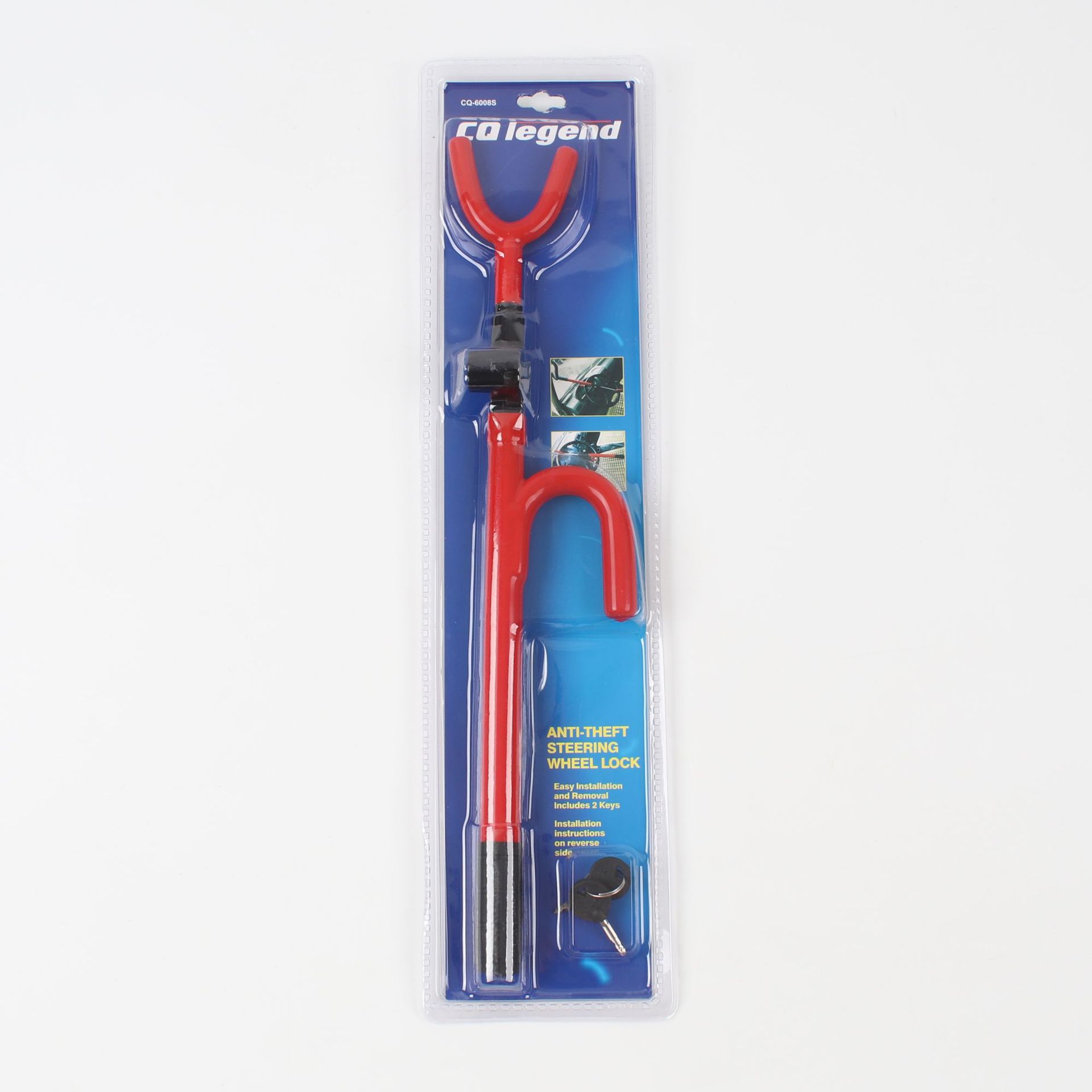 Foreign Trade Car Anti-Theft Lock Car Safety Lock Car Steering Wheel Lock Retractable Adjustable Harpoon Lock U-Shaped Hook Lock