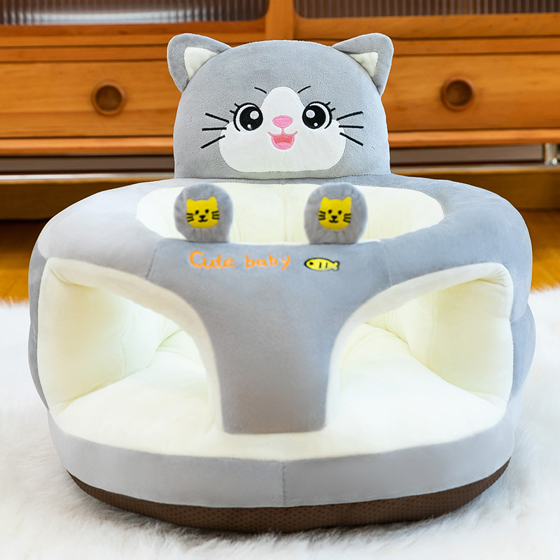 Asiento de estudio anti-rollback para bebés sin lesiones de columna vertebral para bebés pequeños sofá juguetes de peluche de dibujos animados muñeca asiento de muñeca lote