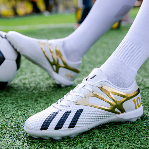 Cross-border foreign trade low-top football shoes, student TF football shoes, crushed studs, special training shoes, electroplated, men's football shoes