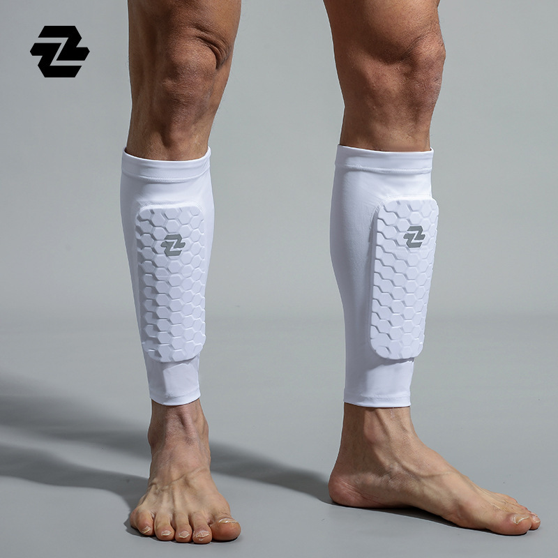 Outdoor Sports Honeycomb Calf Soccer Leg Sleeve Professional Long Tube Compression Anti-collision Anti-slip Nylon Leg Socks Outdoor Sports Honeycomb Calf Soccer Leg Sleeve Professional Long Tube Compression Anti-collision Anti-slip Nylon Leg Socks