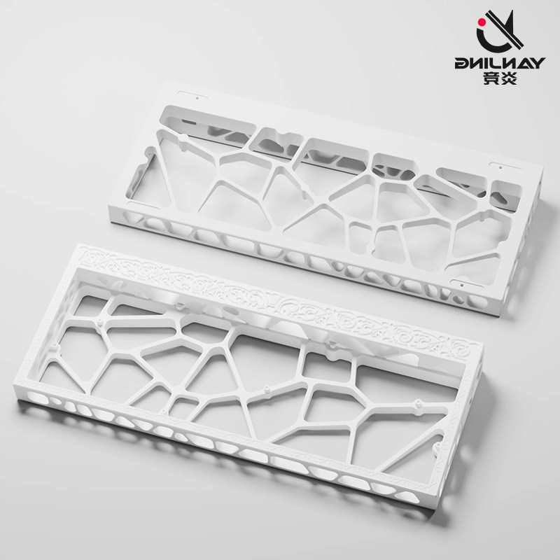 V2 Carved Hollow Aluminum Bottom Shell Compatible with Wooting60He Keyboard Hm66 Gh60 Mad60