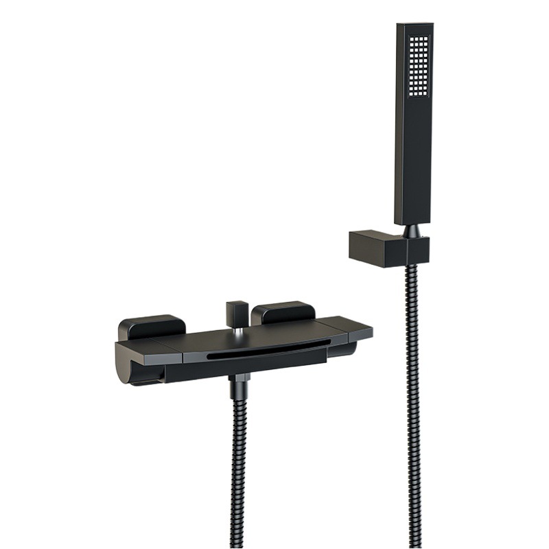 Válvula mezcladora de cobre baño grifo ducha cabeza traje baño bañera interruptor de mezcla triple grifo caliente y fría