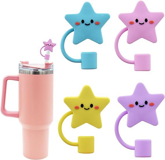 Cute Cartoon Pvc Straw Dust Protection Cap display picture 2