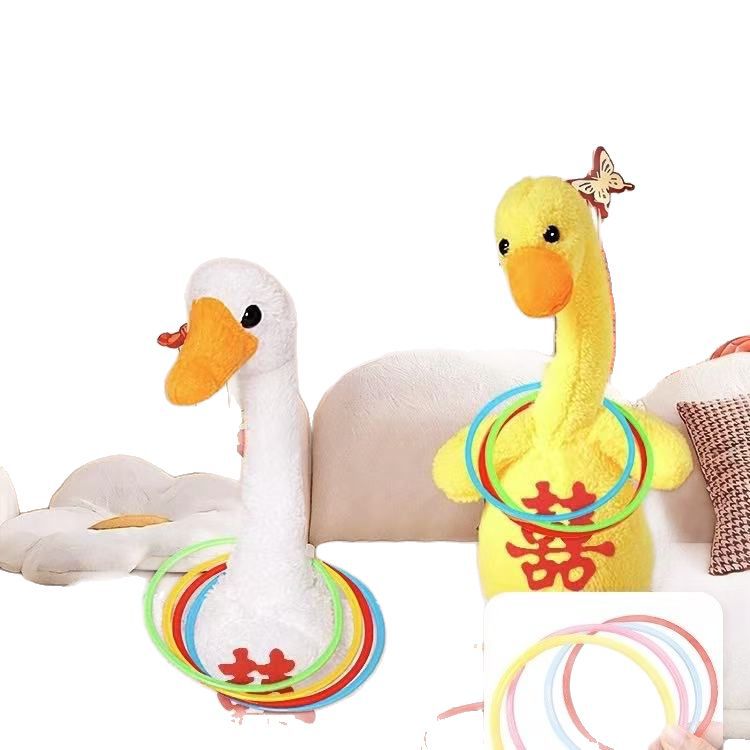 Juego de pato, ganso grande, puesto callejero, anillo de lanzamiento al por mayor, interacción entre padres e hijos, los niños pueden bailar juguetes eléctricos