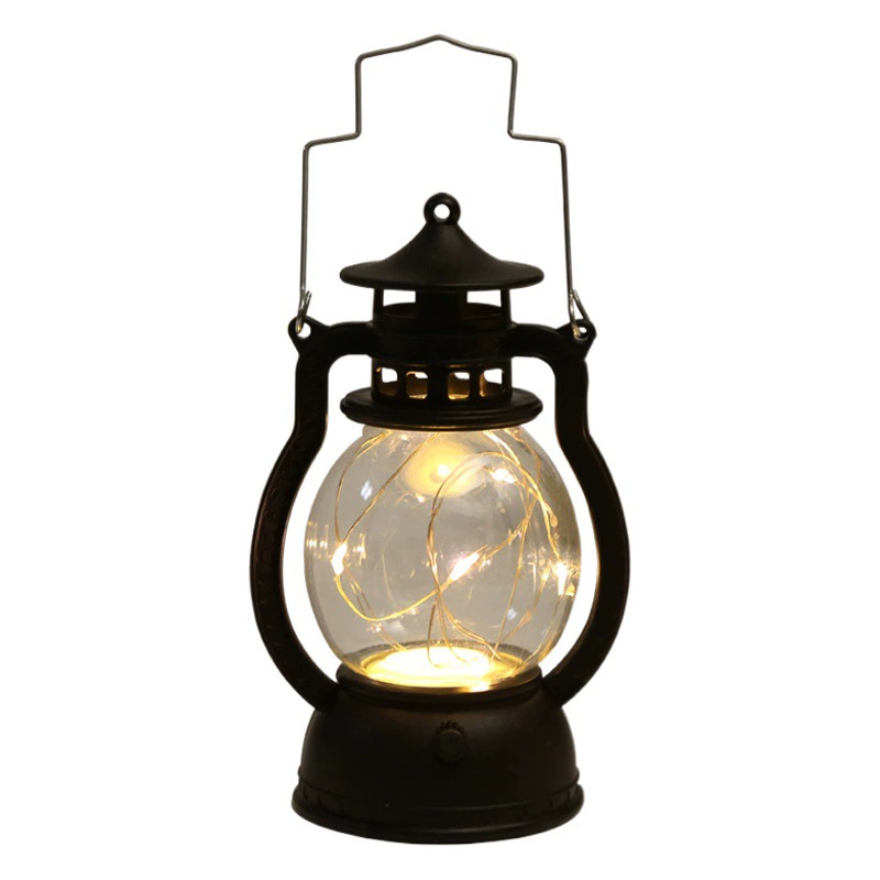 Светодиодная Ретро Маленькая масляная лампа креативная ветряная лампа романтическое украшение атмосфера общежитие ночник Портативный лошадь лампа