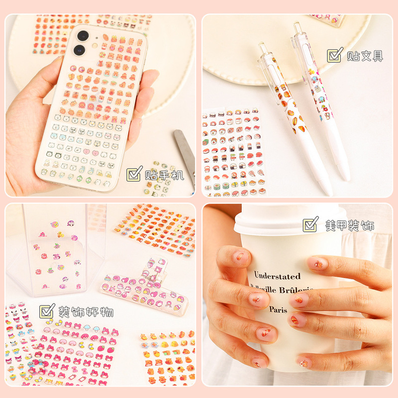 漫画ミニノーズガーステッカークリエイティブ子供のかわいい DIY ハンドブック素材防水装飾パターンステッカー|undefined