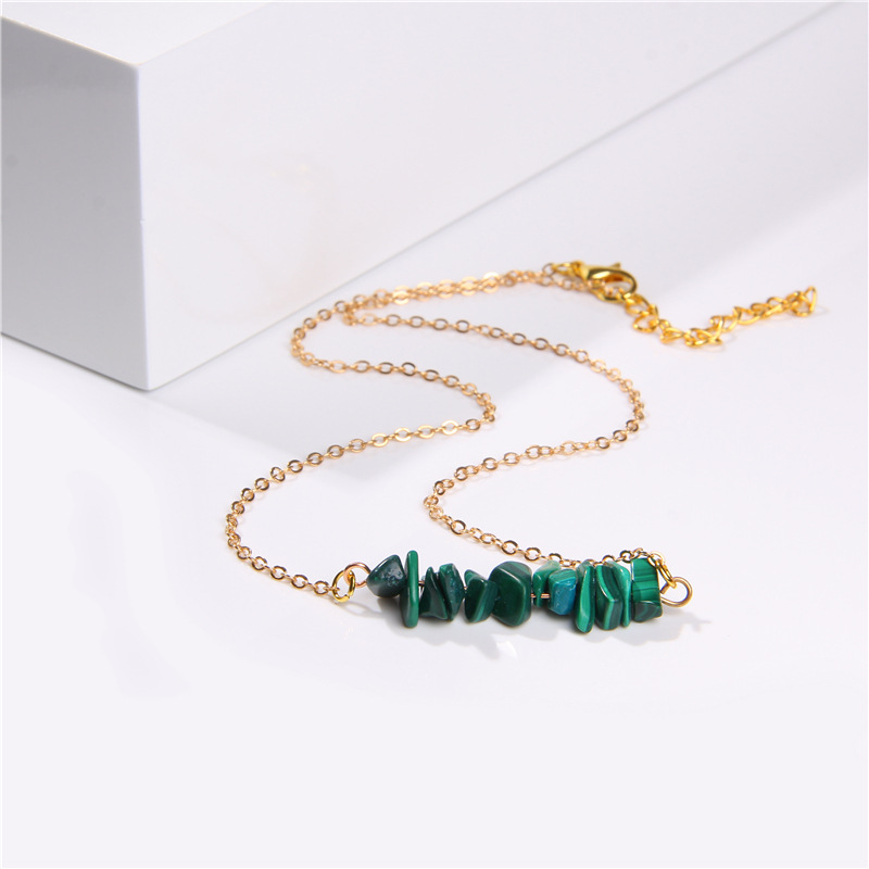 Holiday Occasion Alloy, natural stone Material Vacation Irregular Alloy Natural Stone Necklace 1 Piece