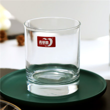 青苹果透明玻璃直身水杯 耐热玻璃杯 古典杯威士忌杯批发印logo