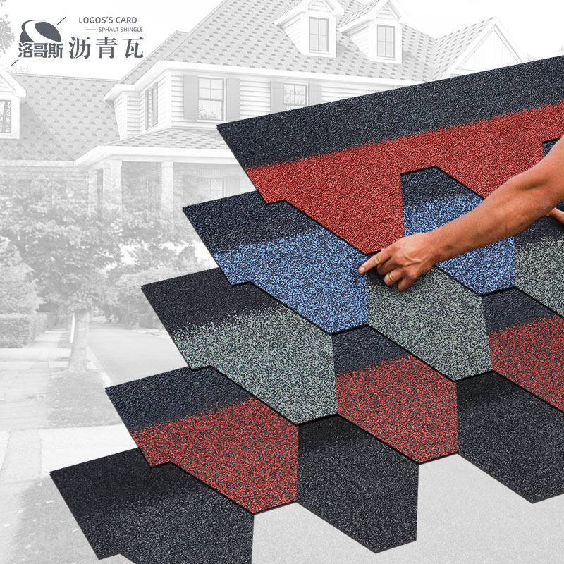Asphalt tile roof self-adhesive roofing shingle colorful glass fiber tile cement wood board glass roofing Degao tile Asphalt tile roof self-adhesive roofing shingle colorful glass fiber tile cement wood board glass roofing Degao tile