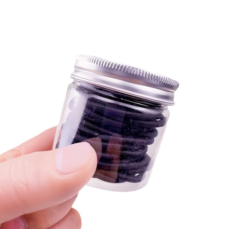 30 piezas de alta elasticidad otoño invierno fundación sin costura correa gruesa no daña el cabello de niños adultos atado alta cola de caballo gran anillo cabello