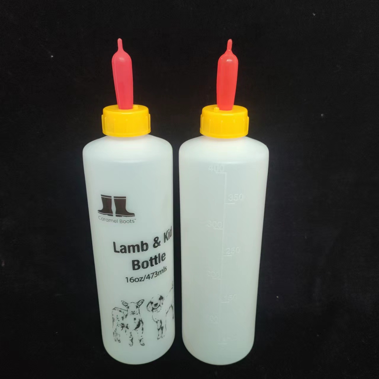 Botella de alimentación de cordero pezón de cola a juego pezón rojo cría leche animal pezón botella de alimentación de ovejas dispositivo de alimentación de ovejas