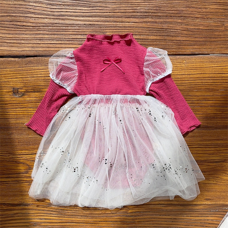 Estilo coreano ropa para niños bebé princesa mameluco vestido-año-viejo bebé de una sola pieza mullido vestido de gasa bolsa de primavera pedo pequeña falda image 3