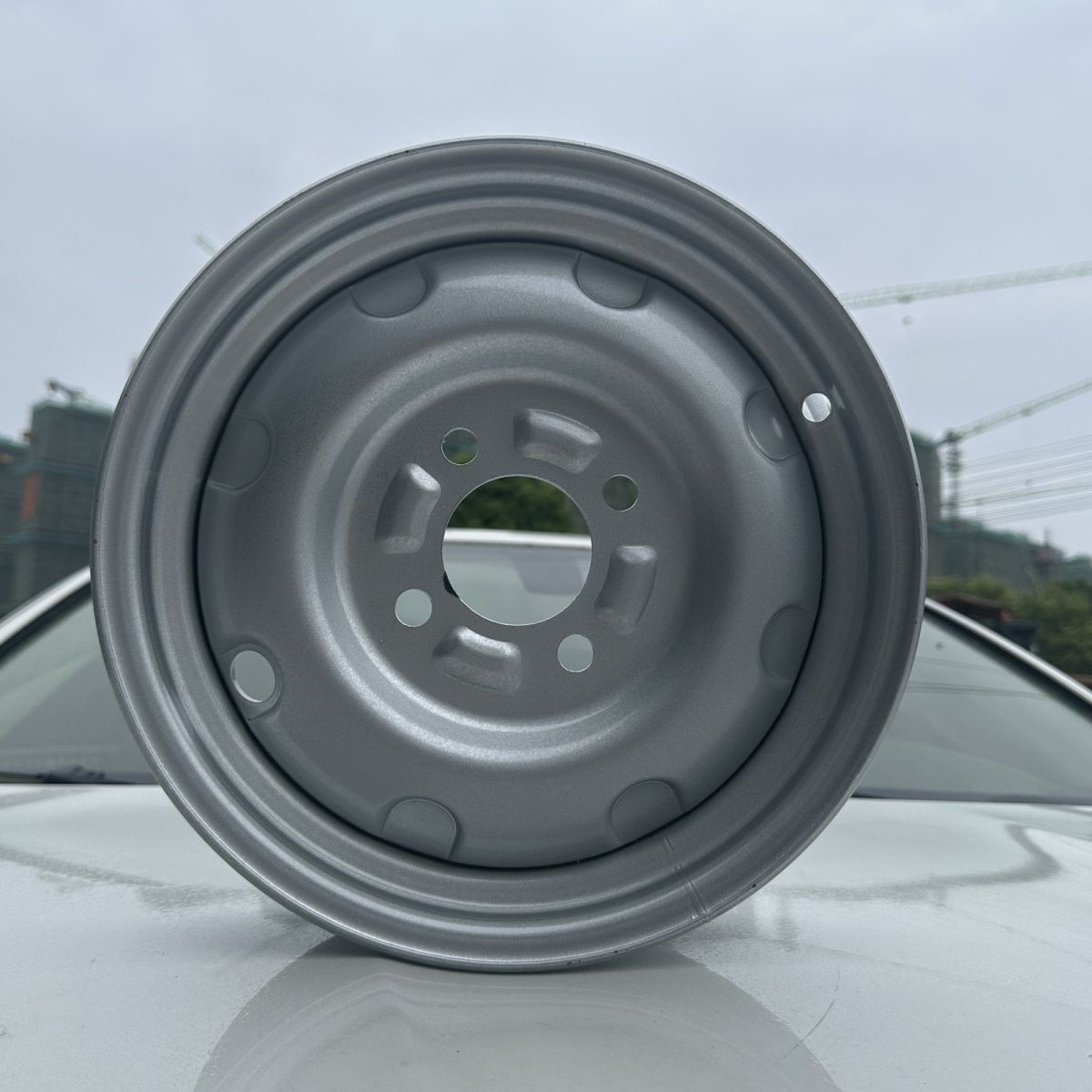 Electric tricycle rear wheel steel wheel hub steel ring plate wheel 4.00/3.00/3.75/3.50-12 thickened wheel