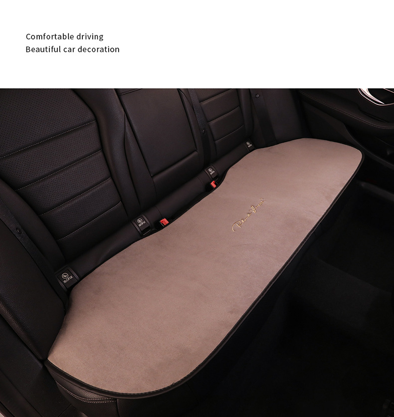 Suede Four Seasons car cushion four seasons constant temperature winter thermal single piece single seat three-piece ins style seat cushion