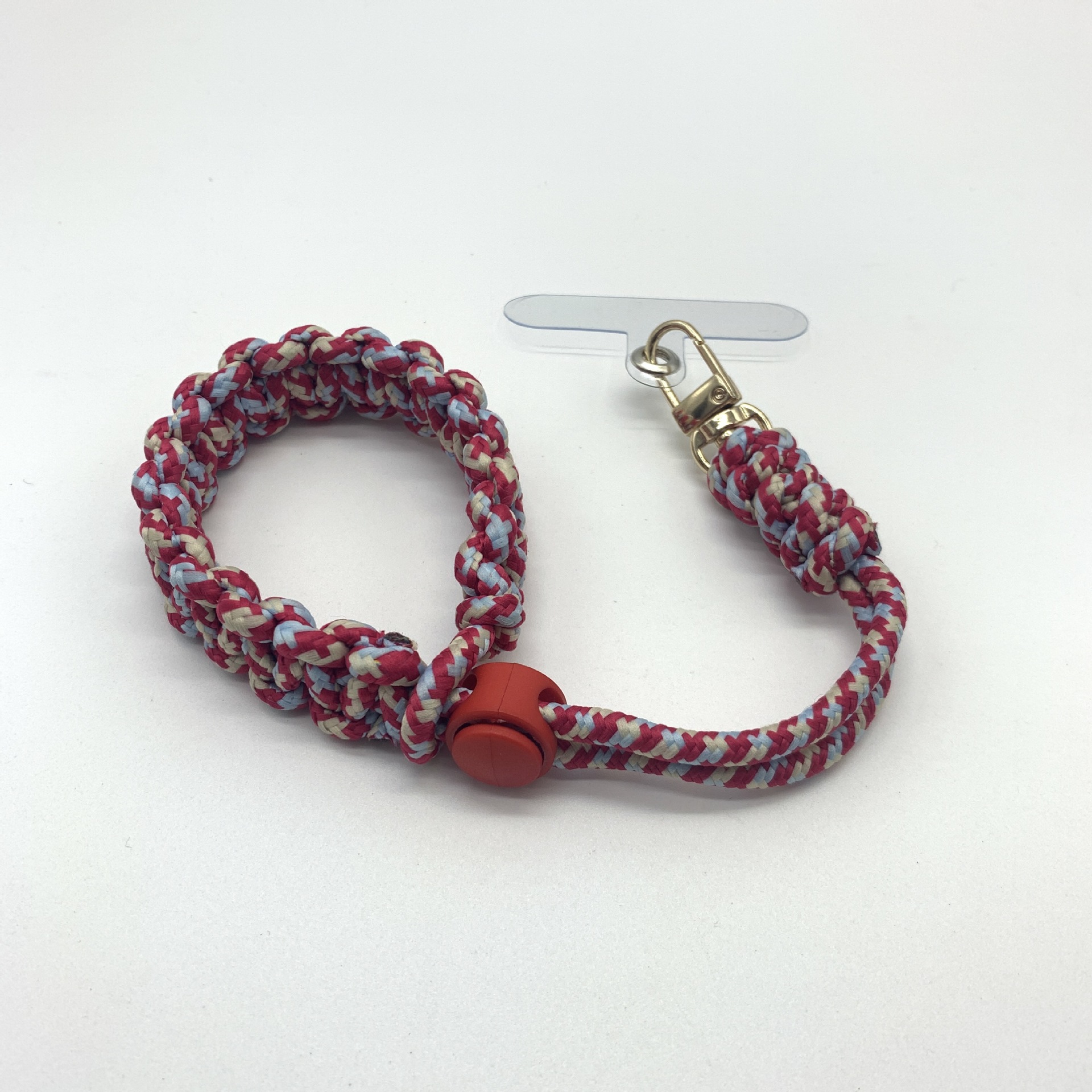 Beijing naranja tejido retráctil teléfono móvil cordón muñeca Cámara anti-Pérdida cuerda hombres y mujeres Correa gruesa resistente a la caída deportes al aire libre