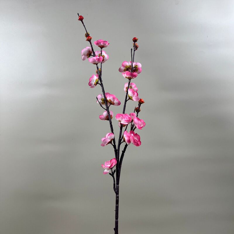 新しい中国式の田園の三叉の梅の枝の家の柔らかい服の客間の装飾の絹の花の新年の福の桶の生け花の卸売りをシミュレーションします。|undefined
