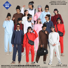 LVLV绿侣2025新品430g重磅毛圈圆领男卫衣街头潮牌秋季男女圆领衫
