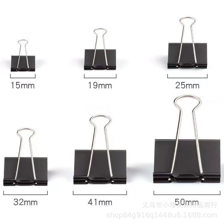 Черный длинный хвост клип ласточкин хвост клип Металлический Зажим Папка билет клип привязки клип билет клип 6 размеров