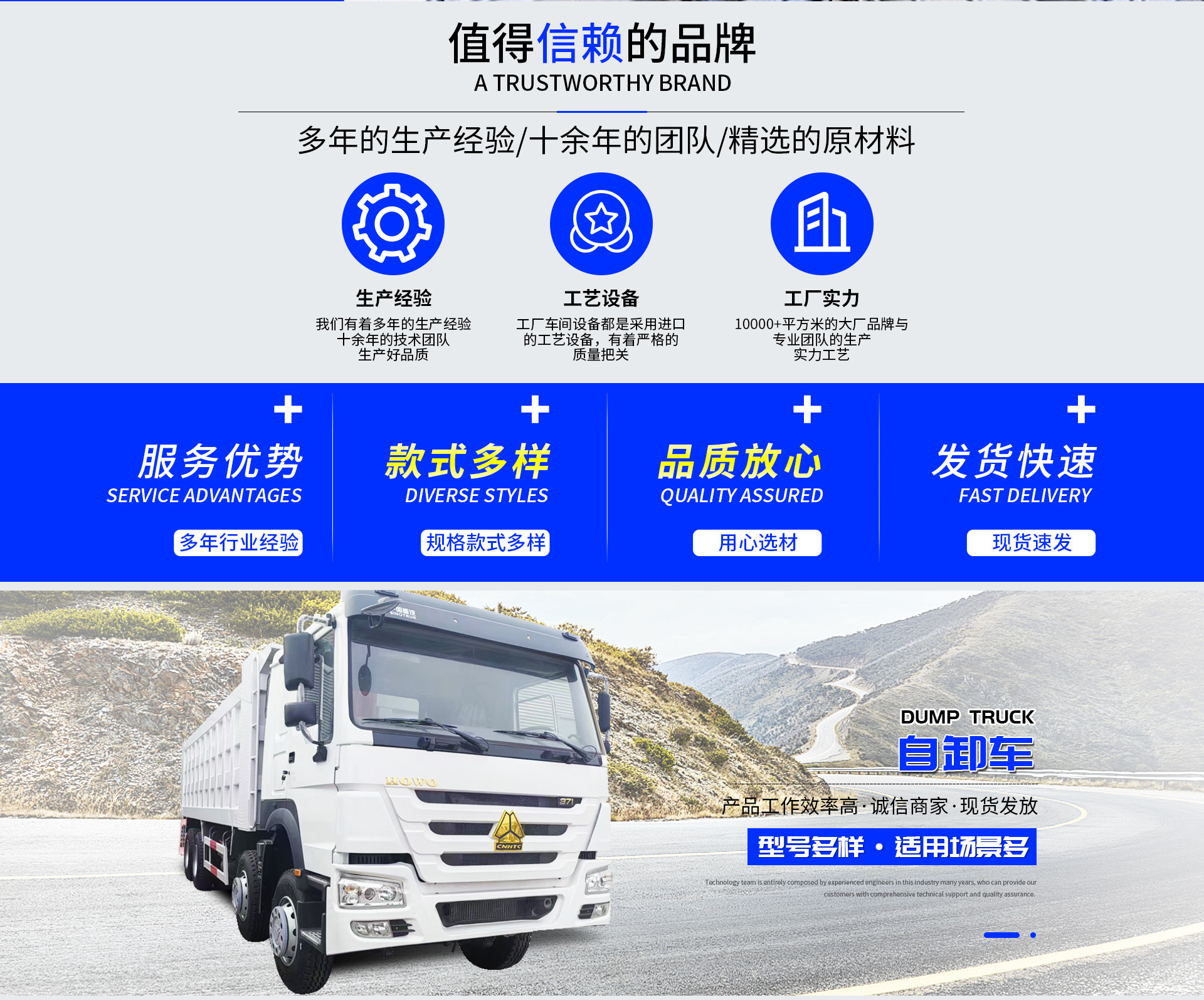 Cross-Border Sales of Howo 6×4 Dump Trucks, 10-Wheel Engineering Vehicles with 371 Horsepower Engines, African Purchase Version