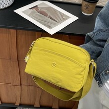 2025春夏捷朗仕多层拉链大容量云朵泡芙单肩包斜挎包旅行包女布包