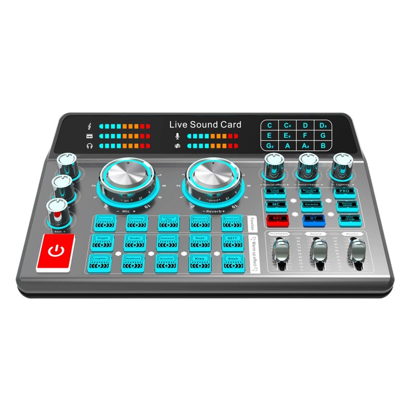 Трансграничная версия H9 звуковая карта прямая трансляция 48 В звуковая карта прямая трансляция пение посвященная записи маленькая карточная головка мобильный телефон компьютер Универсальный